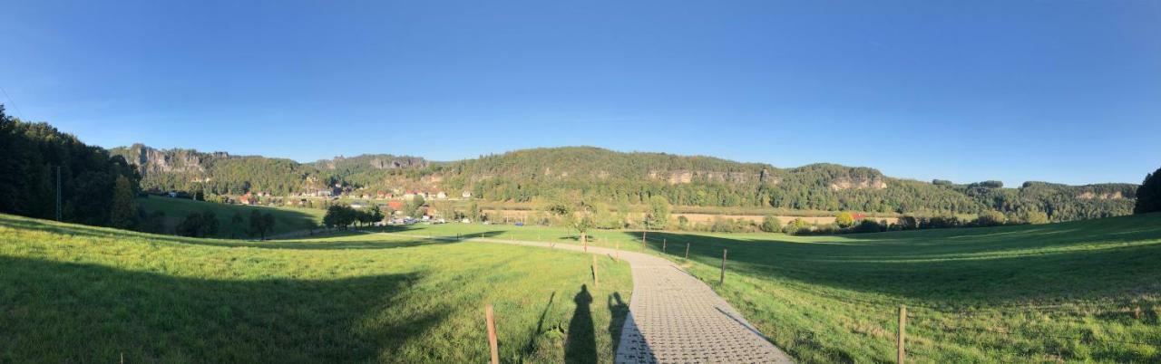 Moderne Pension Vonbartsch Mit Ladestation In Der Saechsischen Schweiz Struppen Екстериор снимка